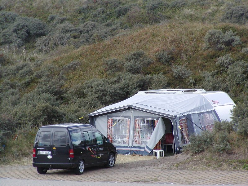 unser Stellplatz auf dem CP Kogerstrand (Texel)