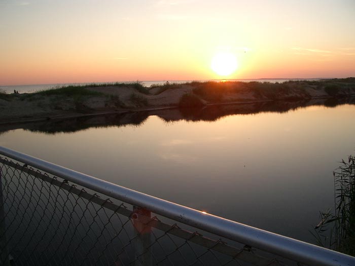 Gullbrannagarden: Lagune am Abend