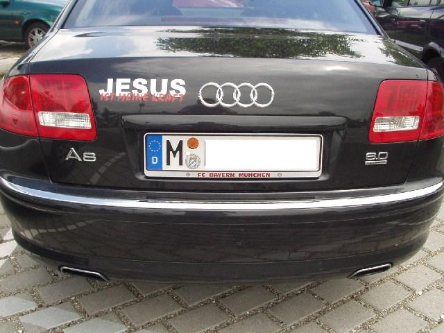 Jesus ist meine Kraft Audi A8 6.0 W12