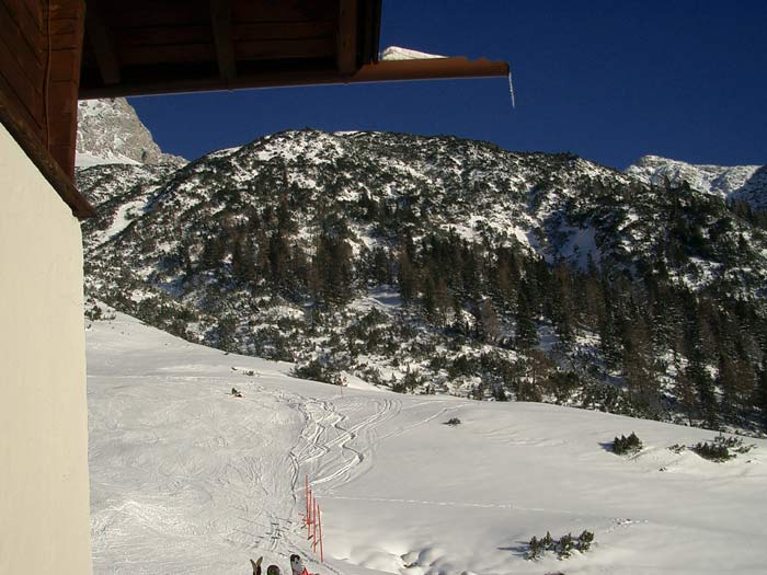 Blick von der Sonnenterasse der Marienalm