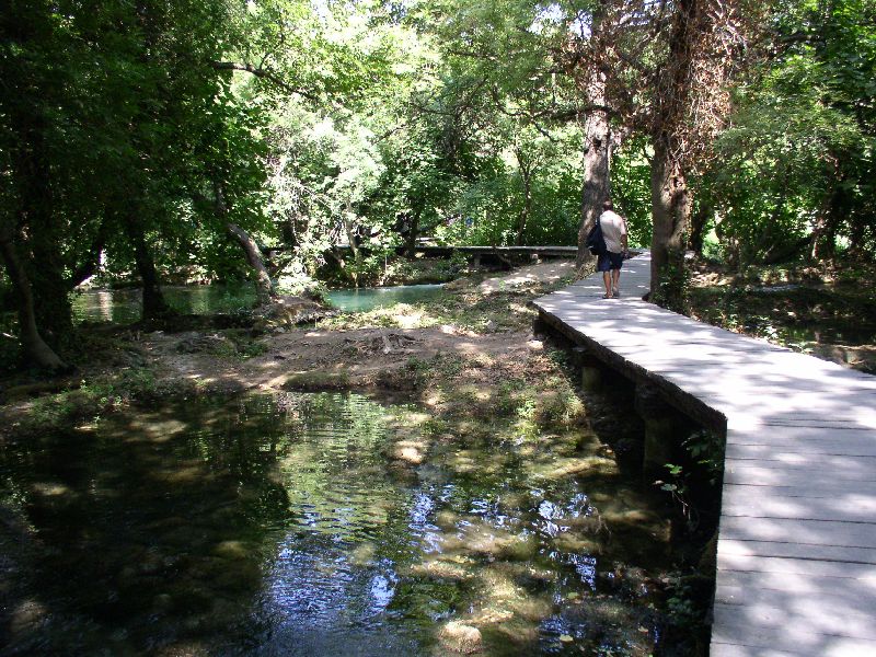 Krk Wasserflle, Laufsteg durch die Natur