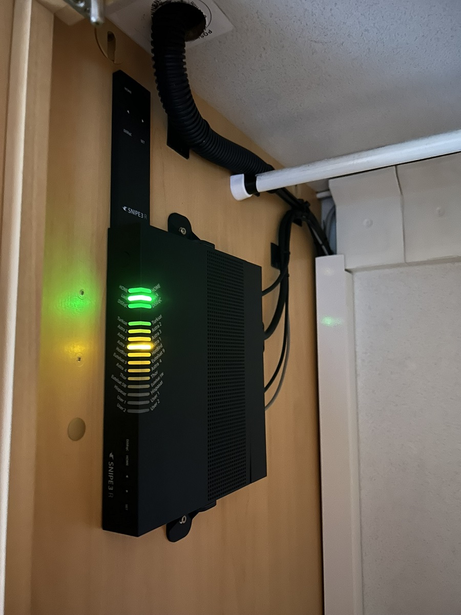 Self Sat3 Receiver im Schrank